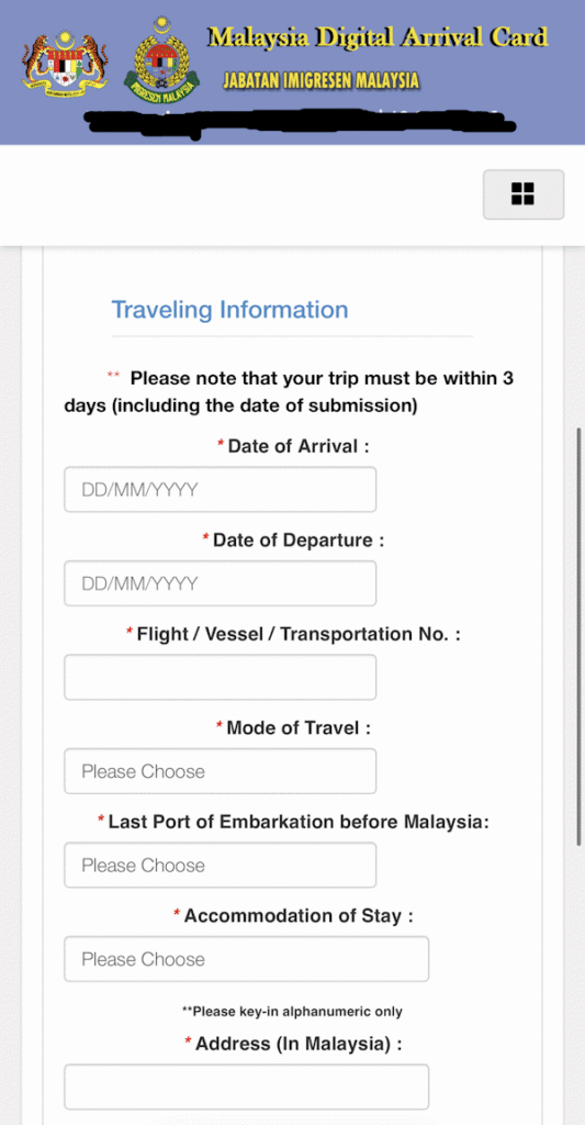 MDAC_Travelling Information